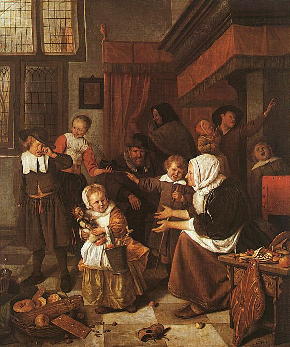 Jan Steen The Feast of St.Nicholas France oil painting art